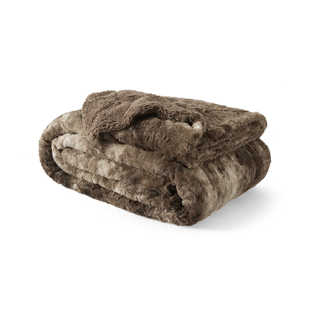 Faux Fur Sherpa Fleece Blanket