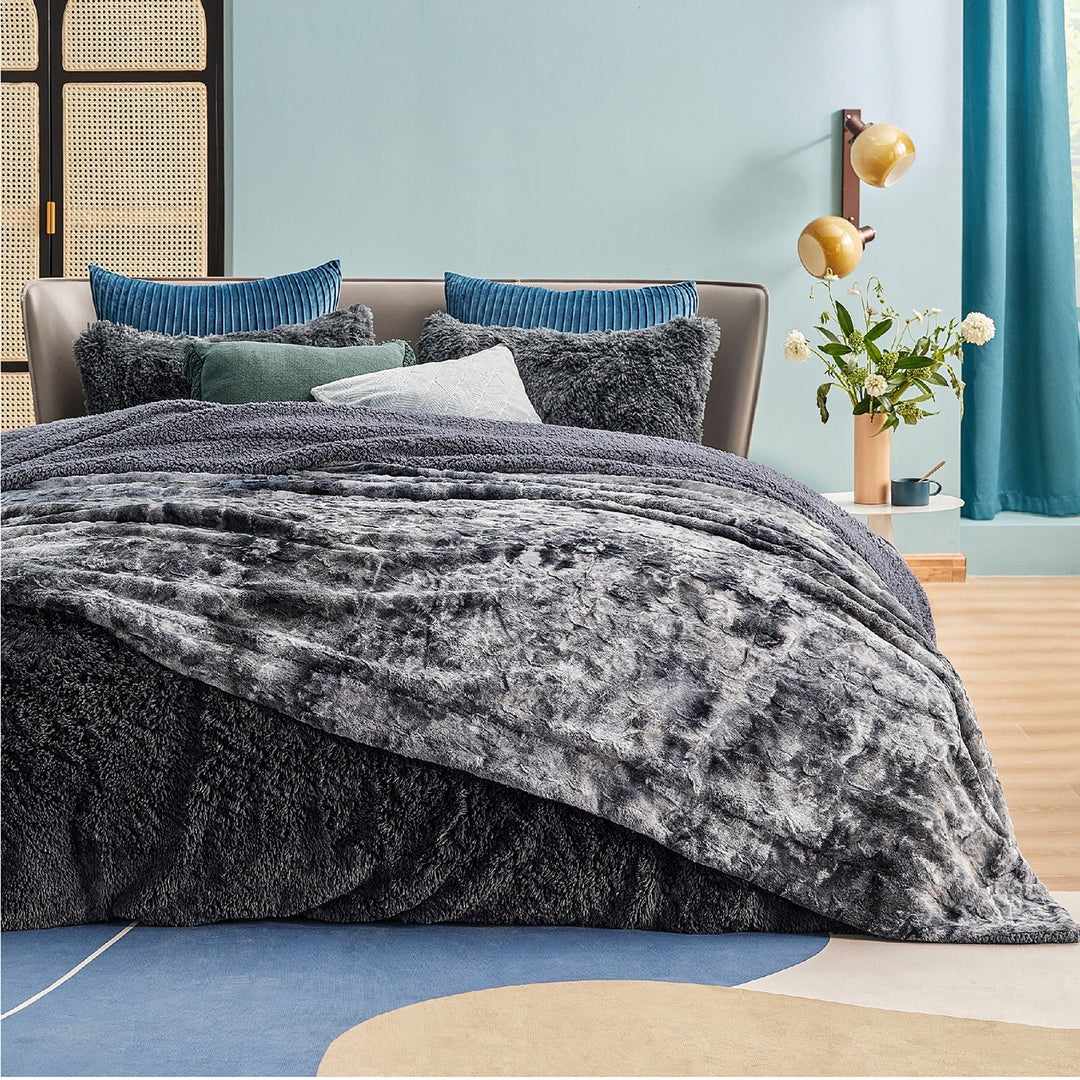 Faux Fur Sherpa Fleece Blanket