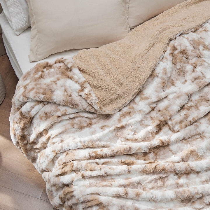 Faux Fur Sherpa Fleece Blanket