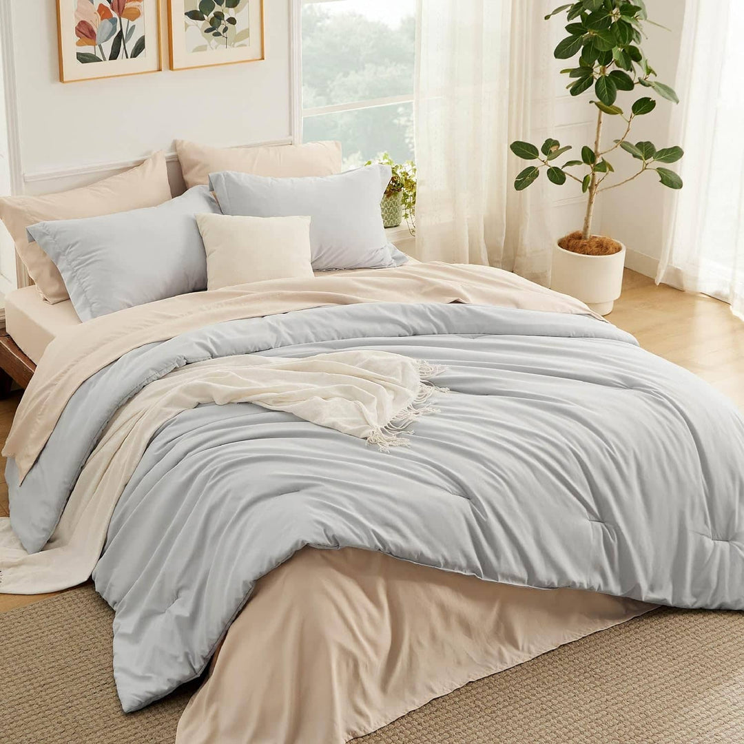 Modern Dual-Tone Bed in a Bag Set