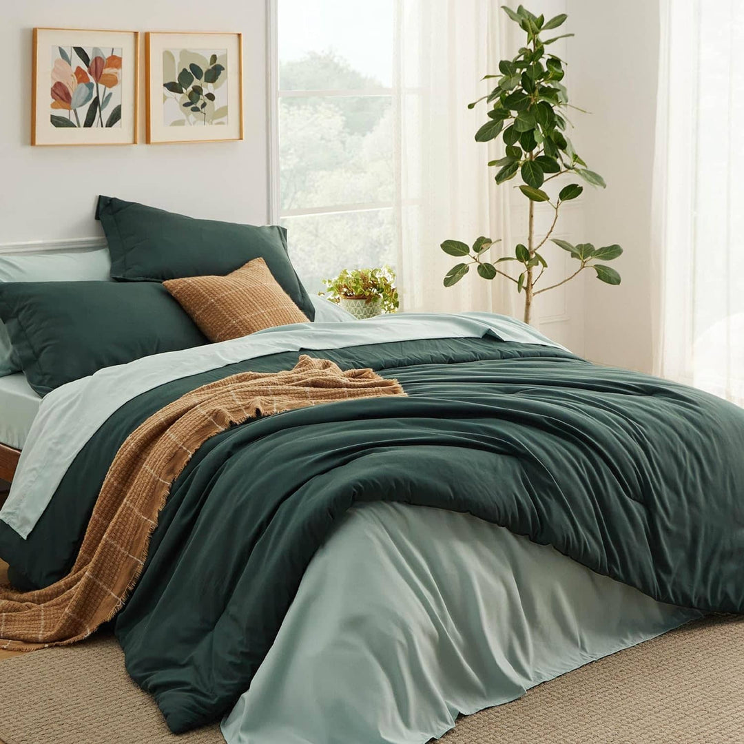 Modern Dual-Tone Bed in a Bag Set