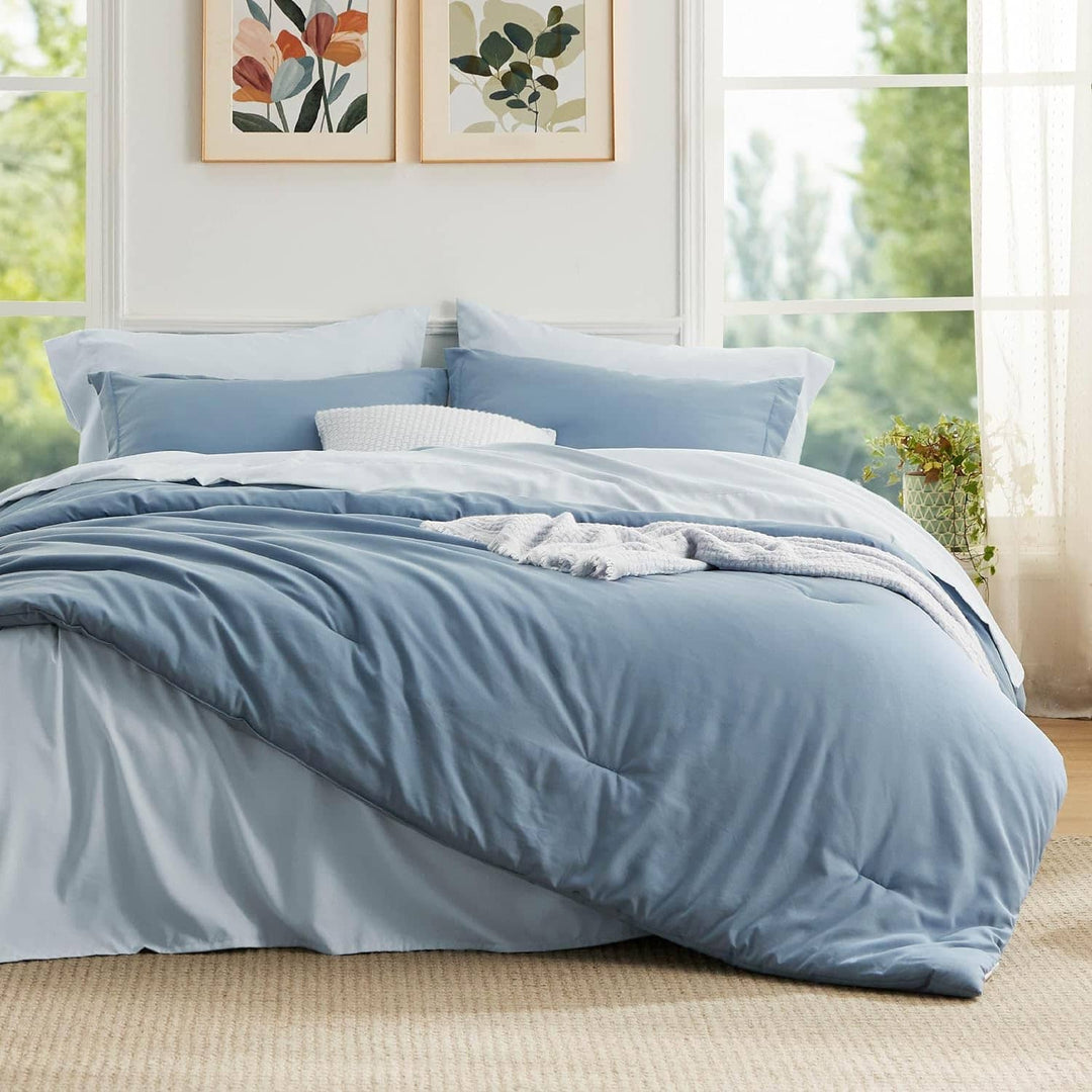 Modern Dual-Tone Bed in a Bag Set