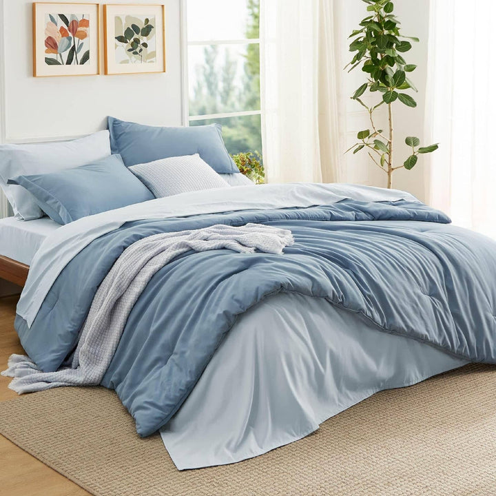 Modern Dual-Tone Bed in a Bag Set