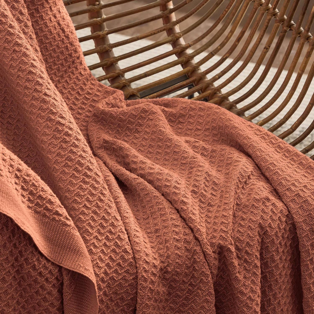 Cotton Waffle Weave Blanket