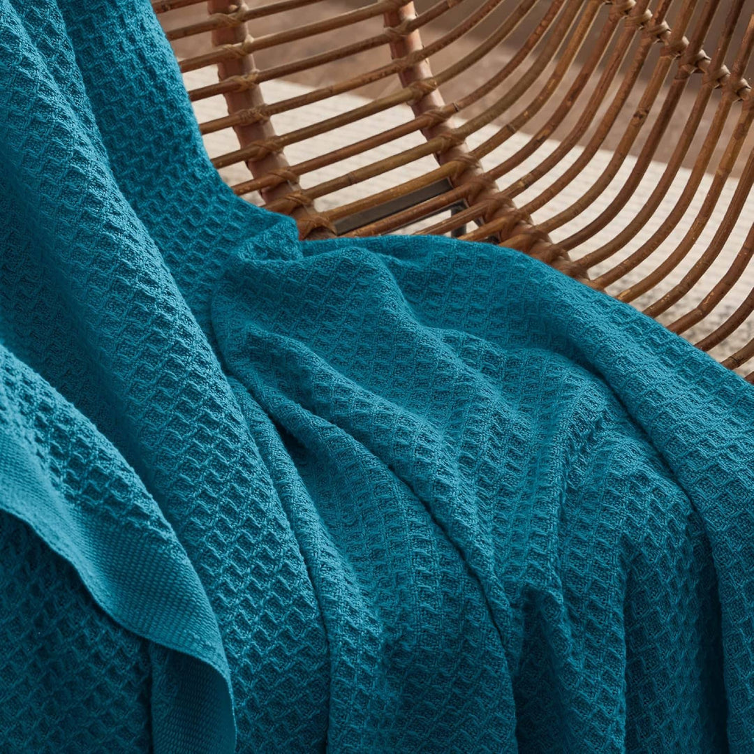 Cotton Waffle Weave Blanket