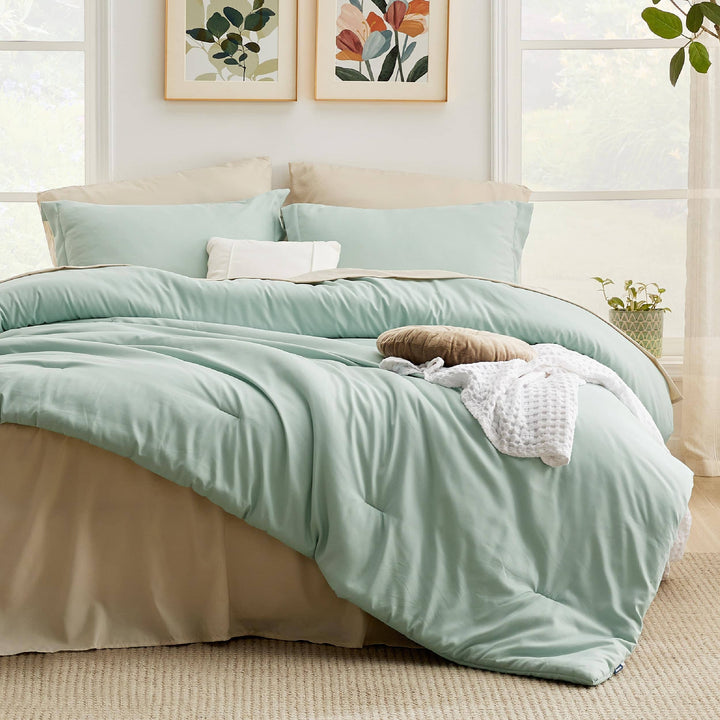 Modern Dual-Tone Bed in a Bag Set