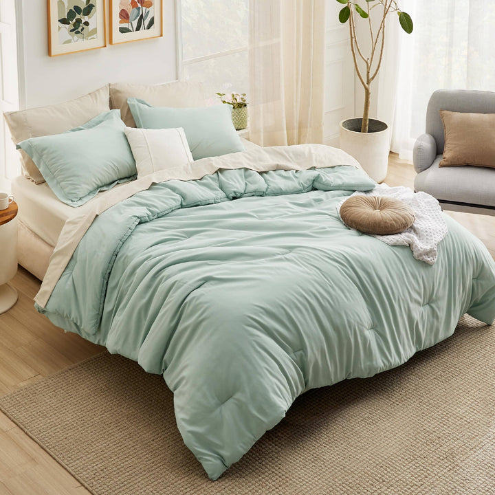 Modern Dual-Tone Bed in a Bag Set