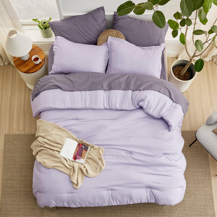 Modern Dual-Tone Bed in a Bag Set