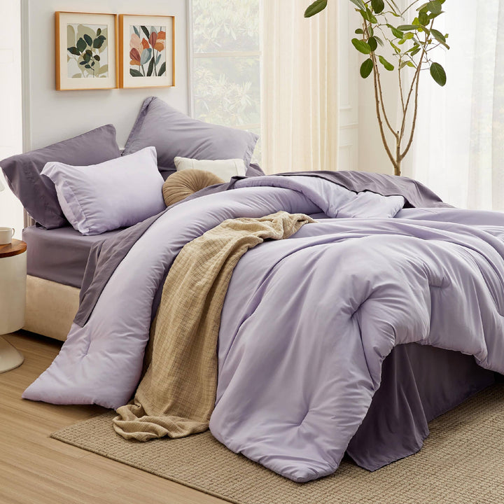 Modern Dual-Tone Bed in a Bag Set